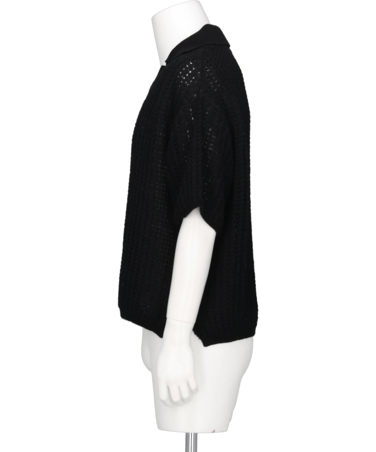MESH KNIT SKIPPER POLO SHIRT
