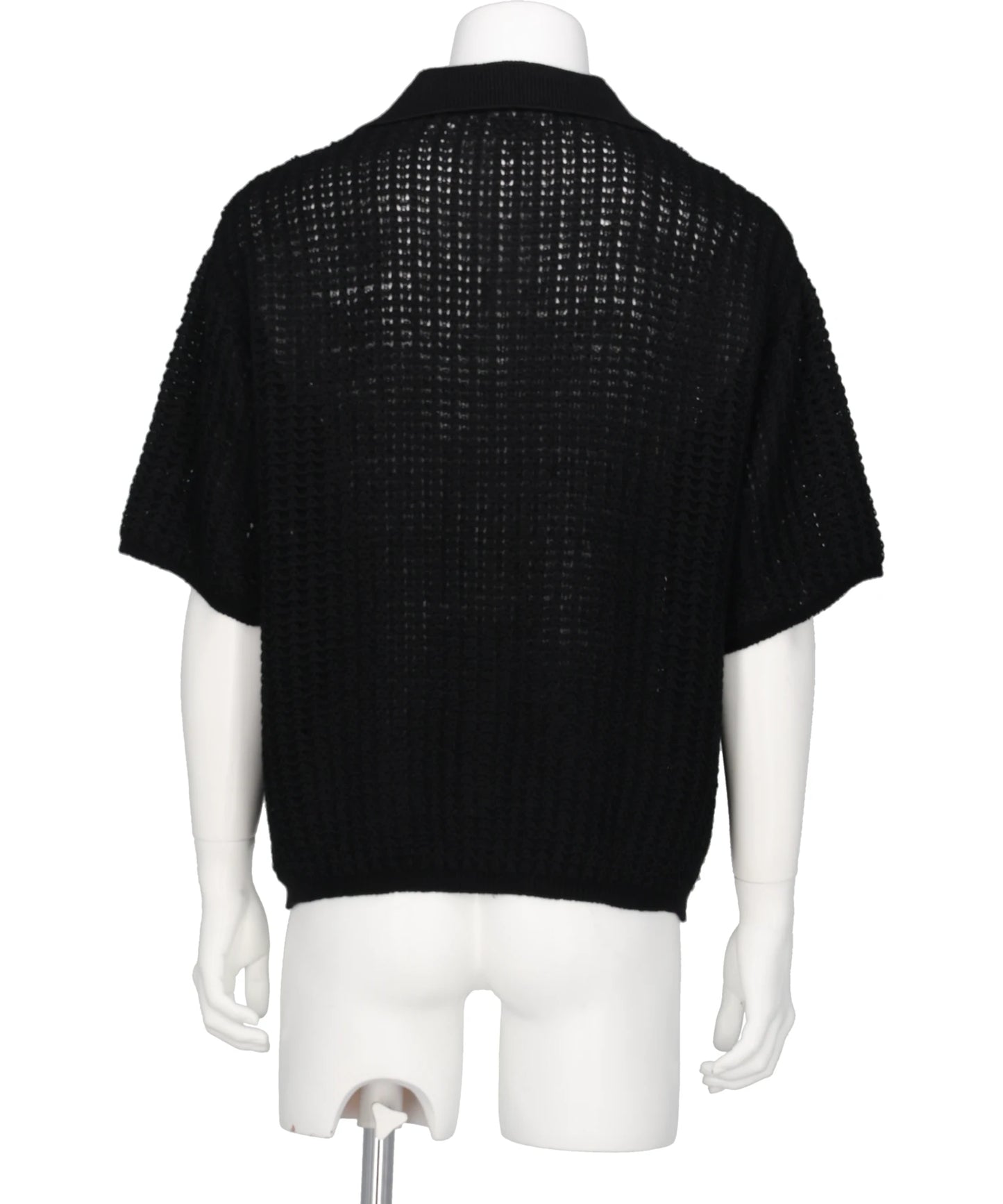 MESH KNIT SKIPPER POLO SHIRT