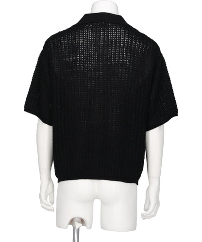 MESH KNIT SKIPPER POLO SHIRT