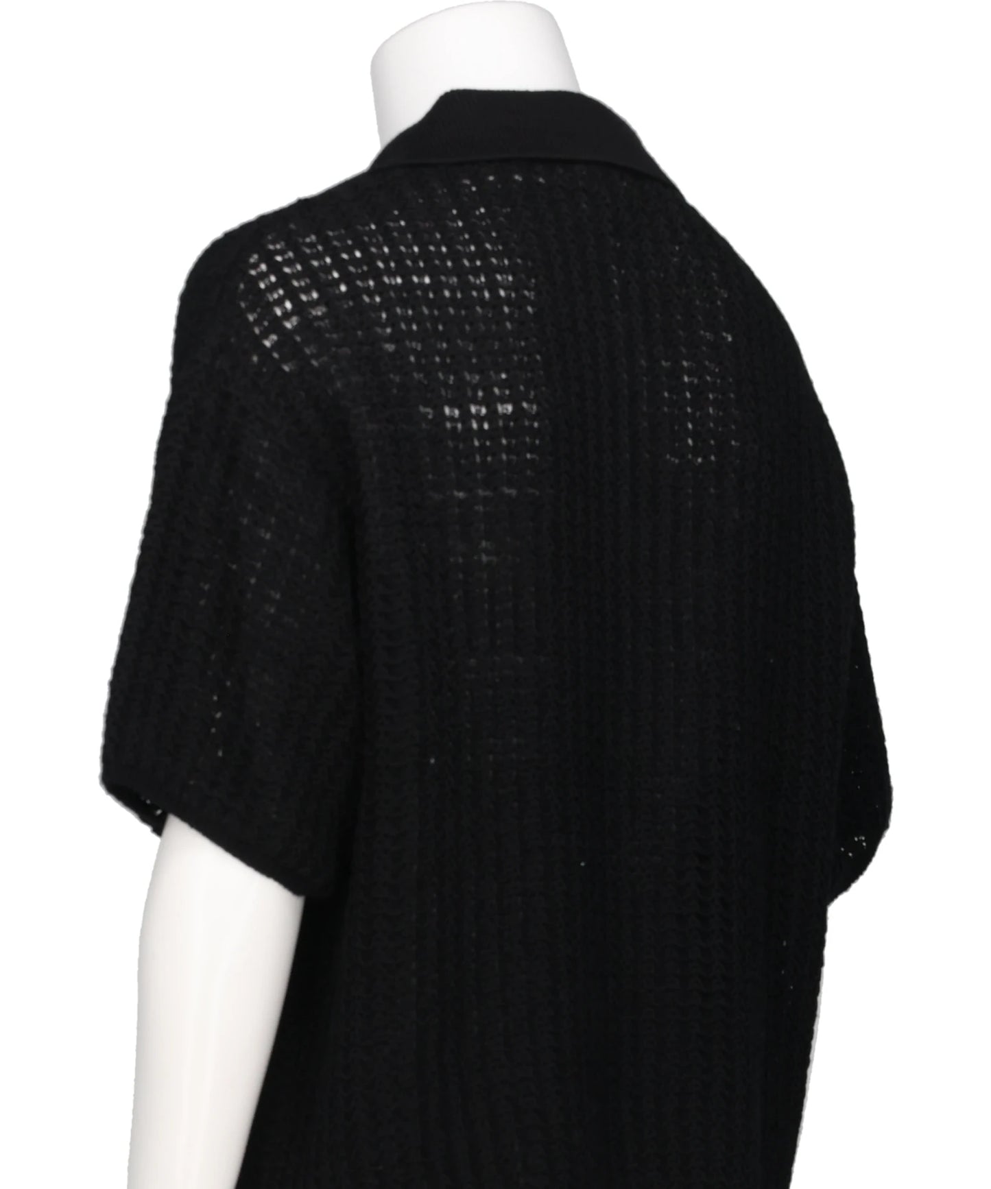 MESH KNIT SKIPPER POLO SHIRT