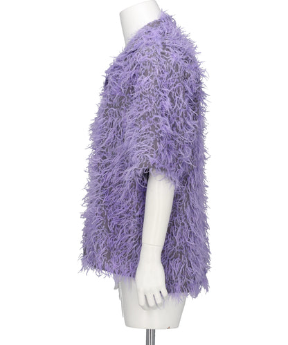 SHAGGY HAWAIIAN SHIRT- LILAC PRP