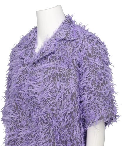 SHAGGY HAWAIIAN SHIRT- LILAC PRP