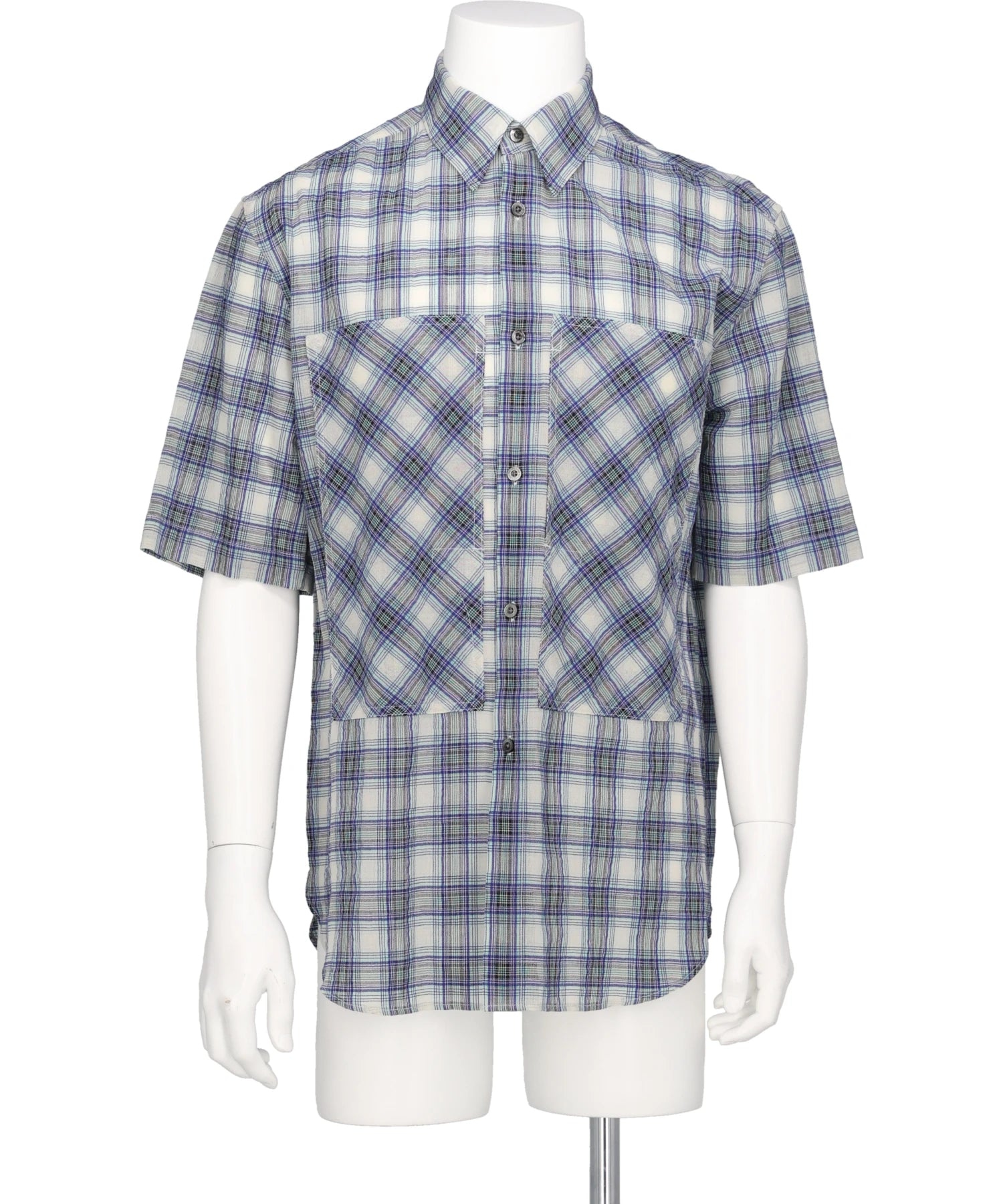 DAIRIKU（ダイリク）“COTTON CHEC” W-PKT DRESS H-S SHIRT