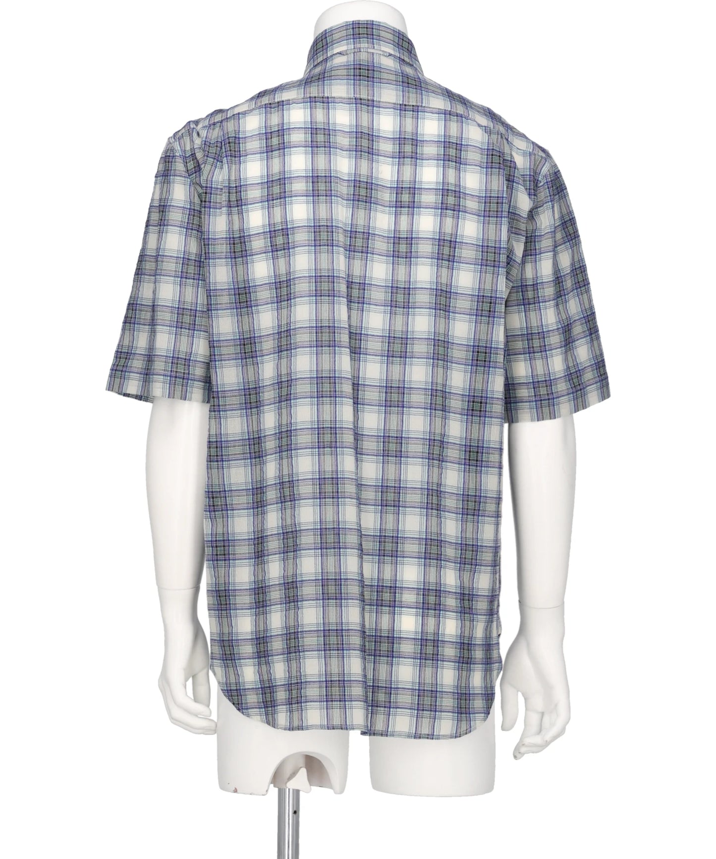 “COTTON CHEC” W-PKT DRESS H-S SHIRT