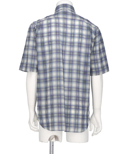 “COTTON CHEC” W-PKT DRESS H-S SHIRT