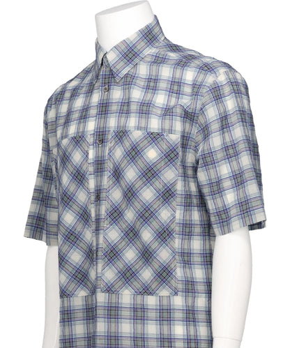 “COTTON CHEC” W-PKT DRESS H-S SHIRT