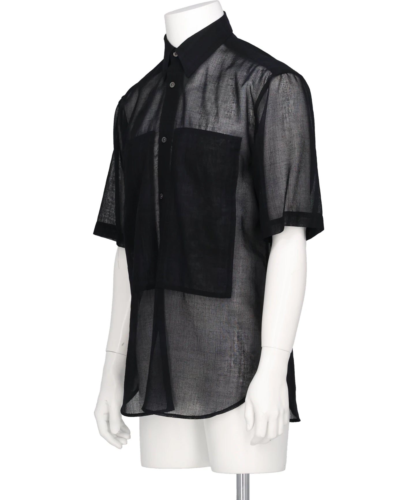 “WOOL CHECK” W-PKT DRESS H-S SHIRT