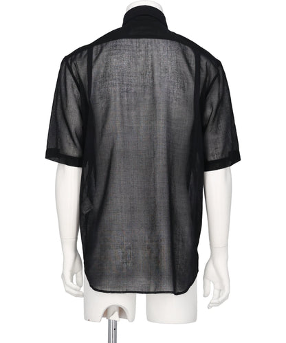 “WOOL CHECK” W-PKT DRESS H-S SHIRT