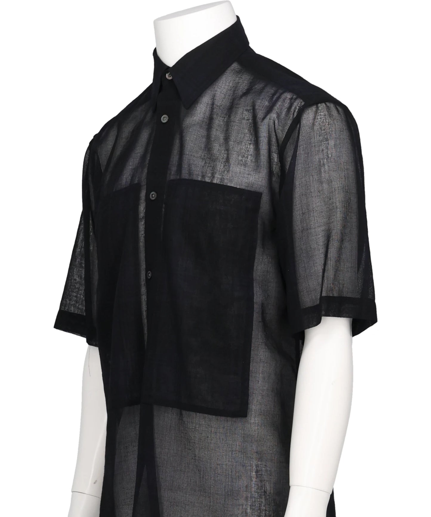 “WOOL CHECK” W-PKT DRESS H-S SHIRT