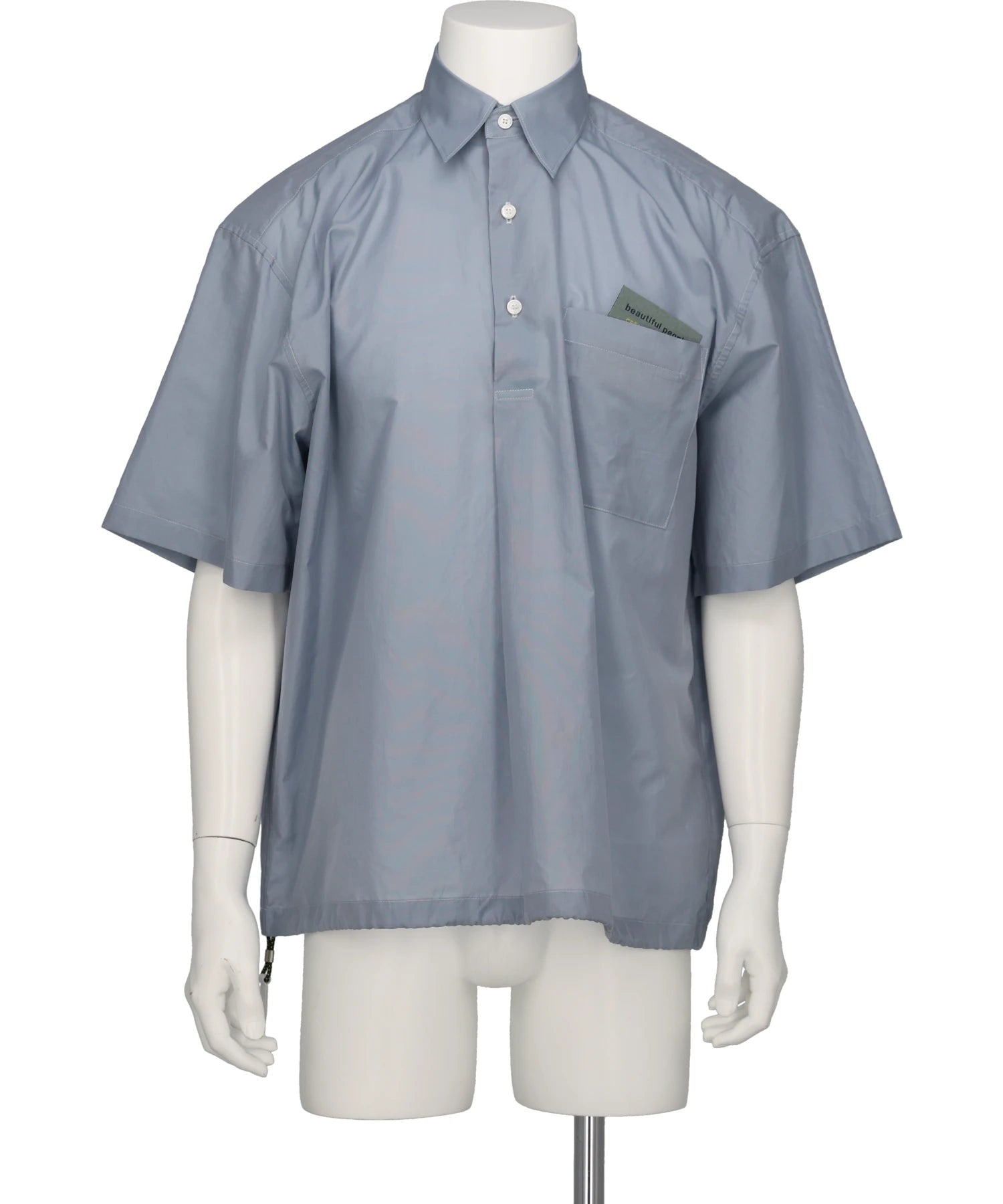beautiful people(ビューティフルピープル)　ENDONEND COTTON SILK BIG QOL TAG SHIRTS