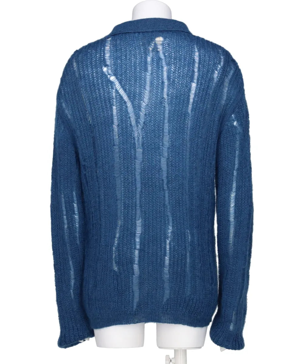 SILK MOHAIR SKIPPER SWEATER