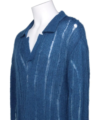 SILK MOHAIR SKIPPER SWEATER