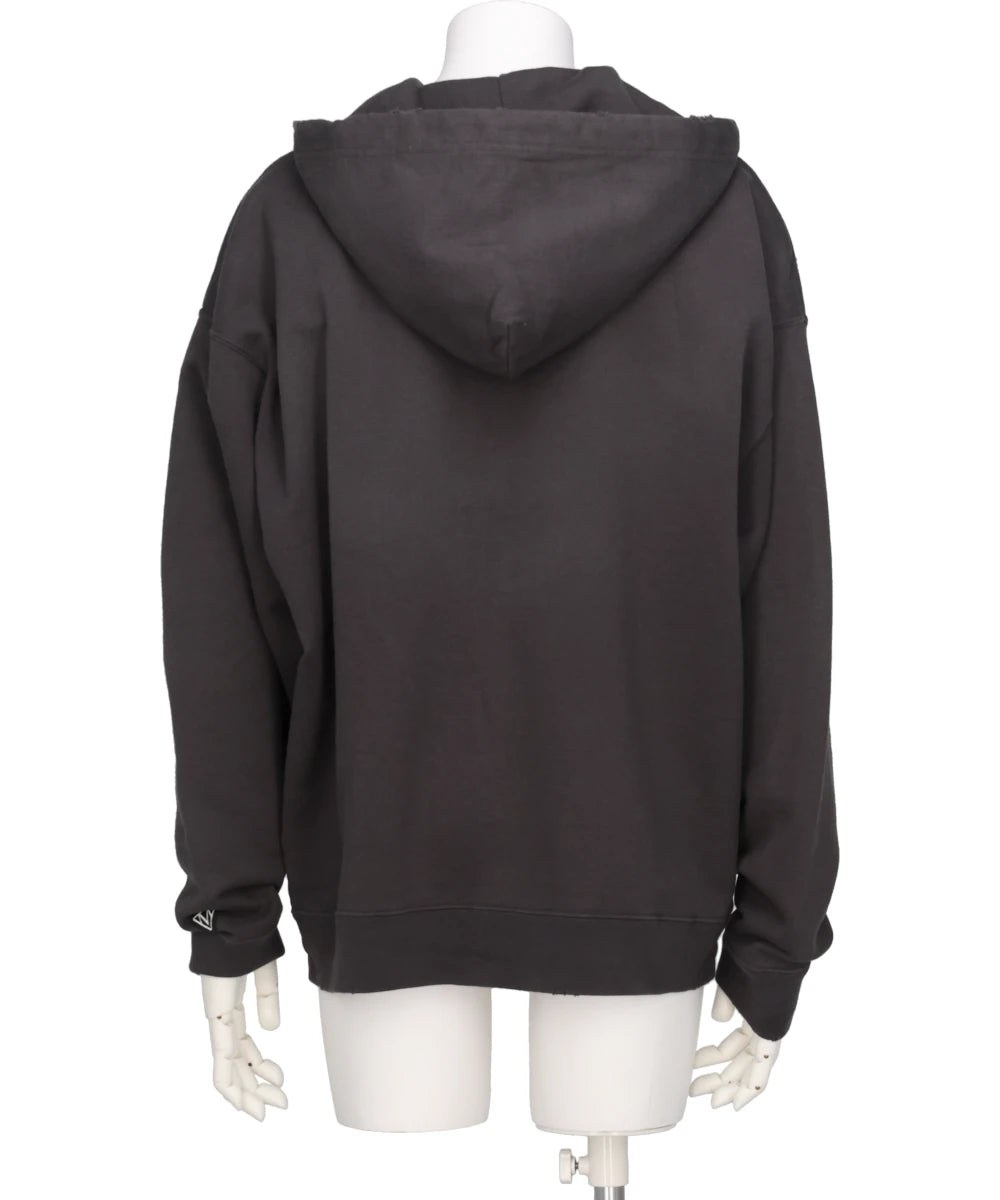 EMBELLISHED DISTRESSED PARKA