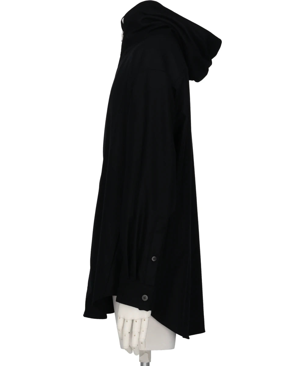 ZIP-UP HOODIE IN WOOL FLANNEL