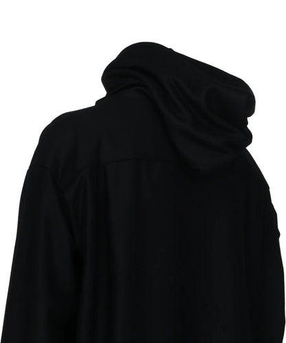 ZIP-UP HOODIE IN WOOL FLANNEL