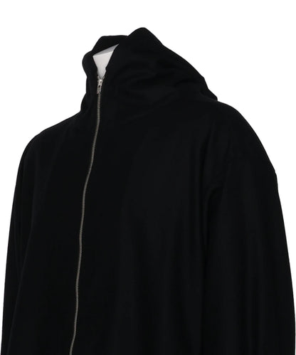 ZIP-UP HOODIE IN WOOL FLANNEL