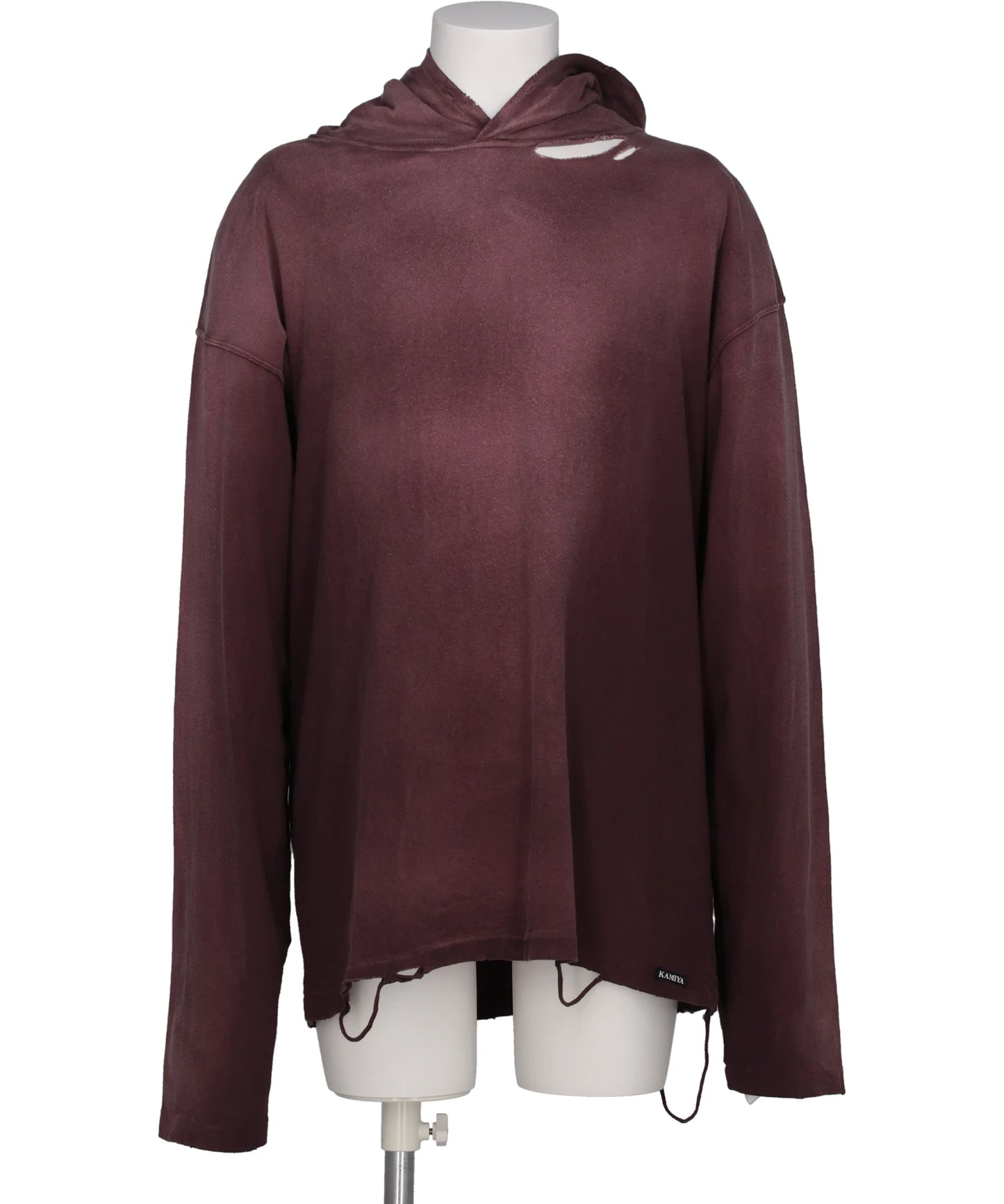 KAMIYA(カミヤ) DISTRESSED LIGHTWEIGHT HOODIE