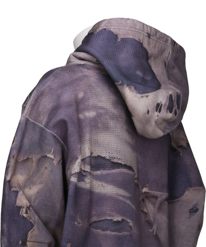 TROMPE L'OEIL PRINT ZIP HOODIE