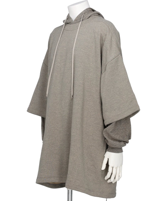 TOMMY HUSTLER HOODIE - MELANGE GREY