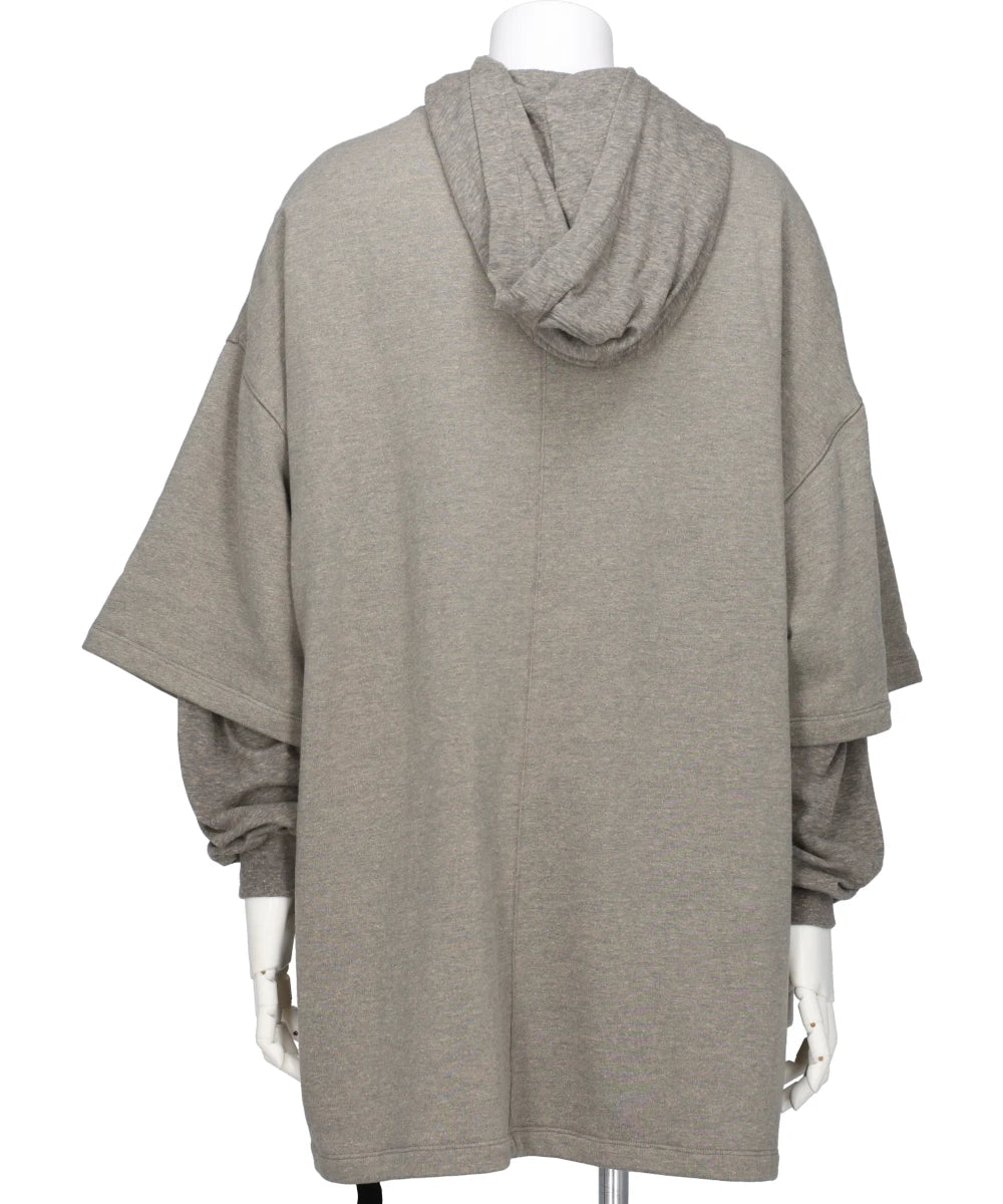 TOMMY HUSTLER HOODIE - MELANGE GREY