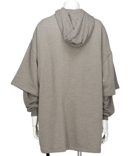 TOMMY HUSTLER HOODIE - MELANGE GREY