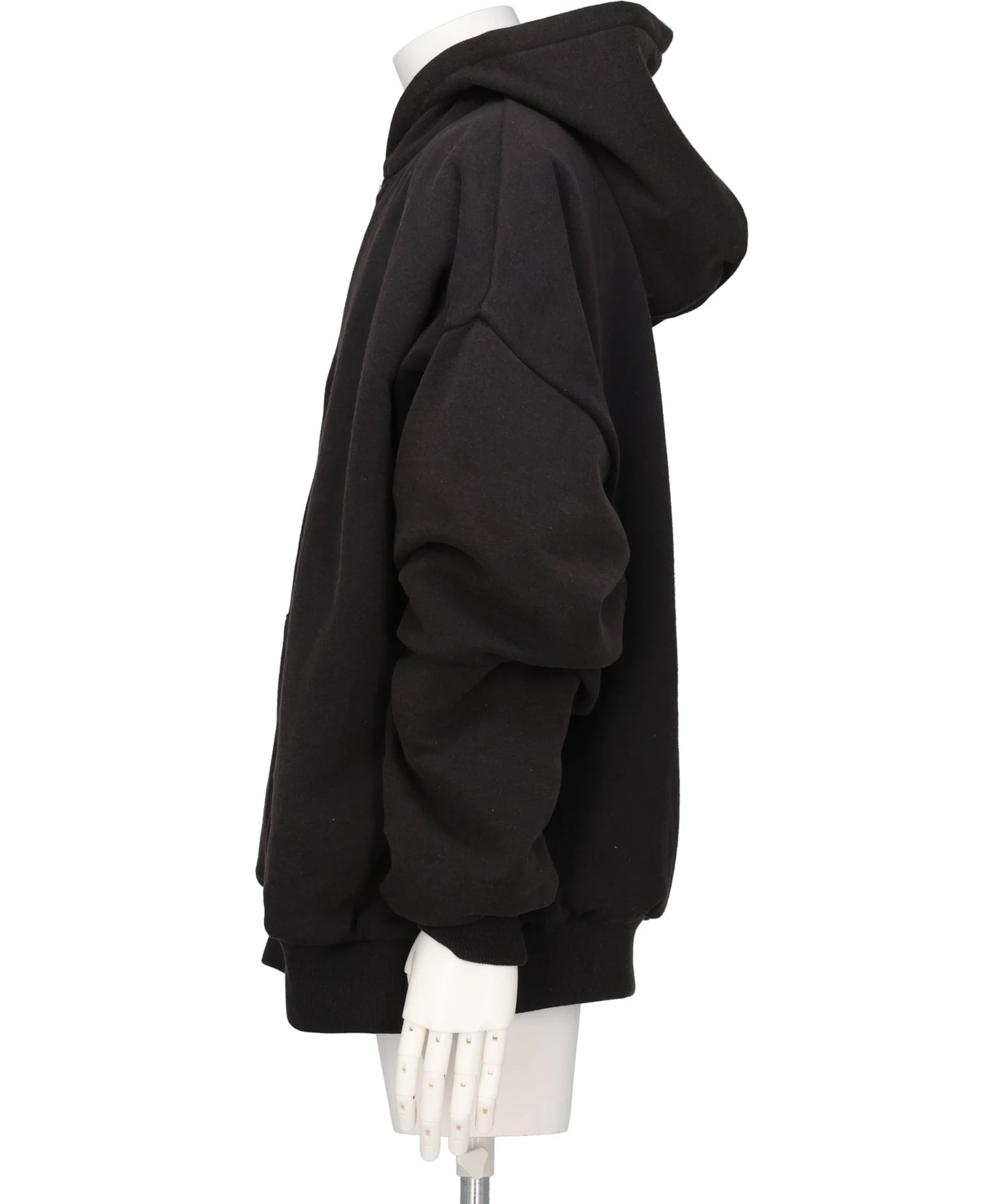 QUILTED SILK LINING HOODIE