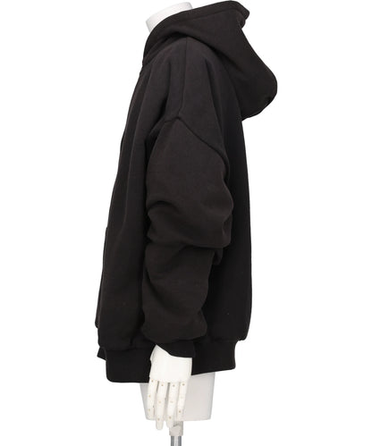 QUILTED SILK LINING HOODIE