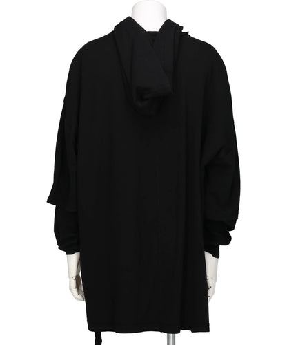 TOMMY HUSTLER HOODIE - BLACK