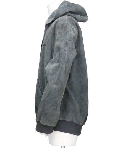 SHEEP LEATHER HOODIE