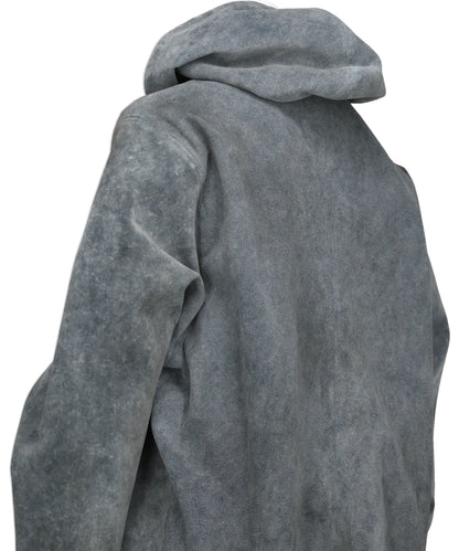 SHEEP LEATHER HOODIE