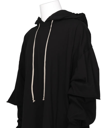 TOMMY HUSTLER HOODIE - BLACK