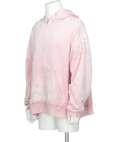 DOUBLE FC ZIP HOODIE/SAKURA