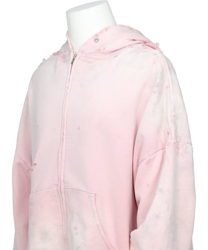 DOUBLE FC ZIP HOODIE/SAKURA