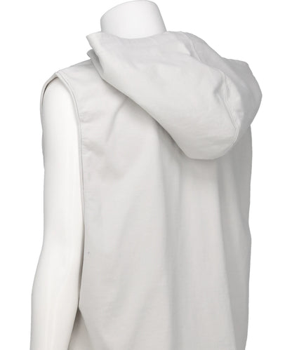 HOODED TUNIC - MILK WASH
