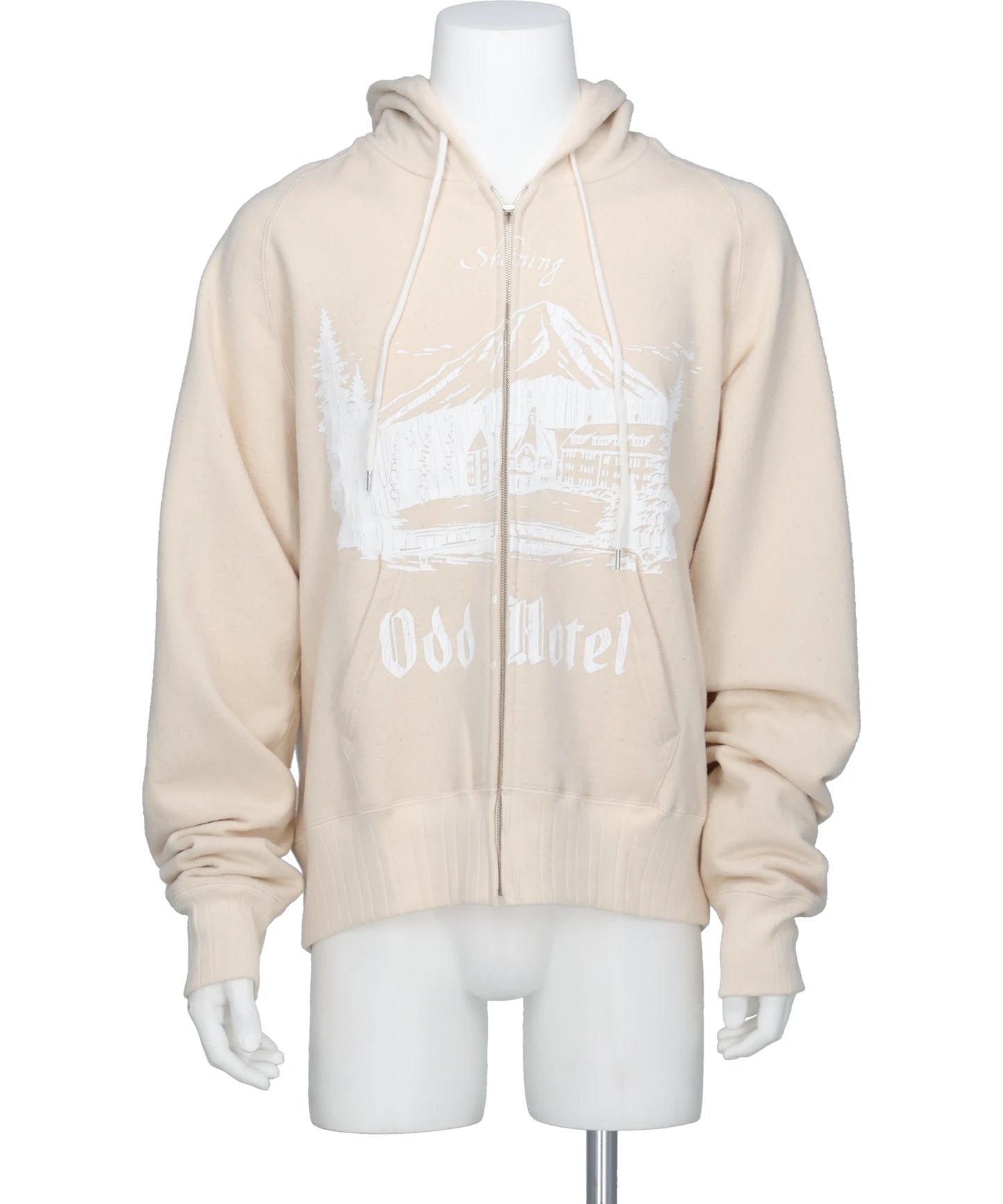 DAIRIKU（ダイリク）"ODD HOTEL" SILK-COTTON ZIP UP HOODIE