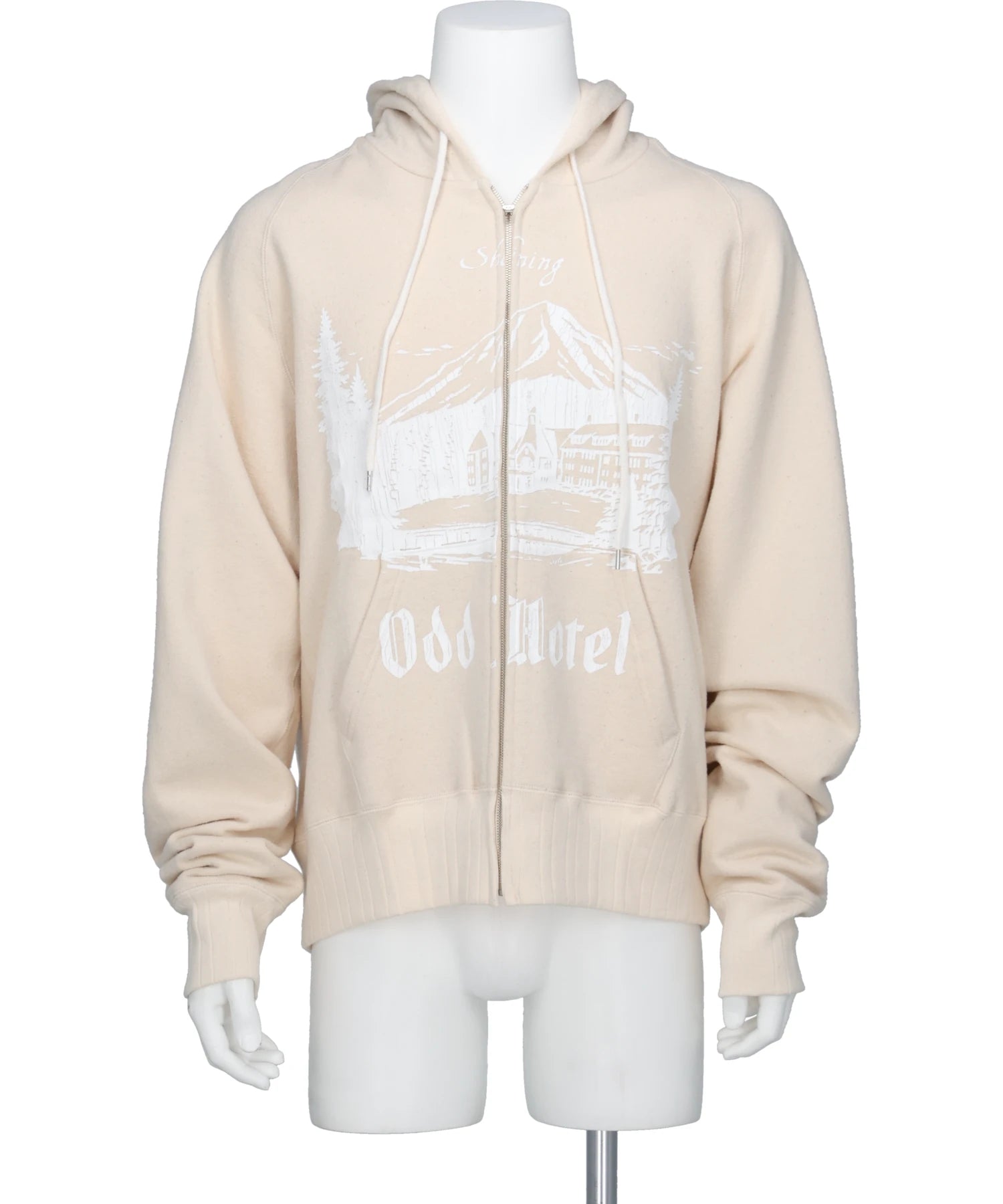 DAIRIKU（ダイリク）"ODD HOTEL" SILK-COTTON ZIP UP HOODIE
