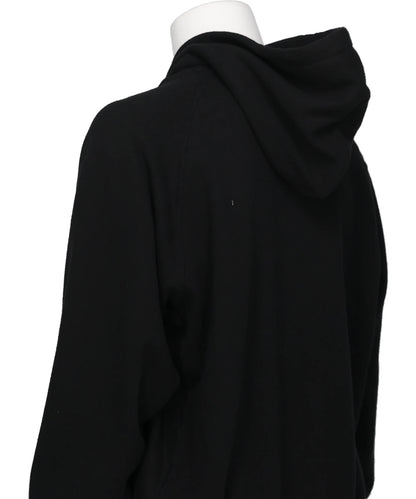 "ODD HOTEL" SILK-COTTON ZIP UP HOODIE