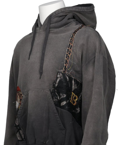 TROMPE L’OEIL EMBROIDERY HOODIE