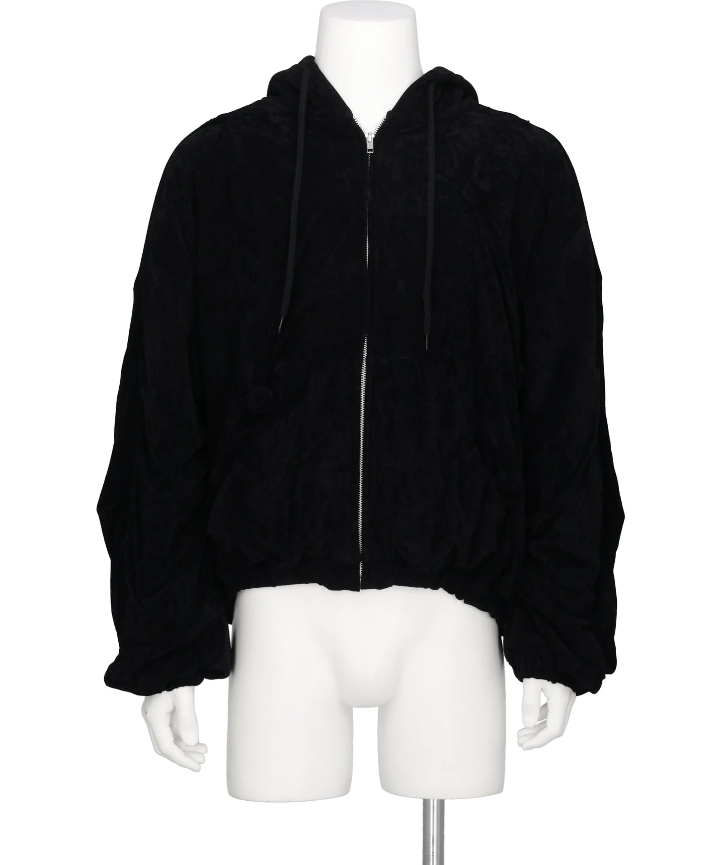 DEFLATED BALLOON VELOUR HOODIE