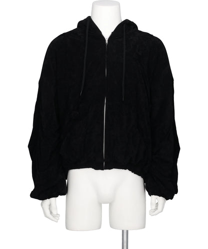 DEFLATED BALLOON VELOUR HOODIE