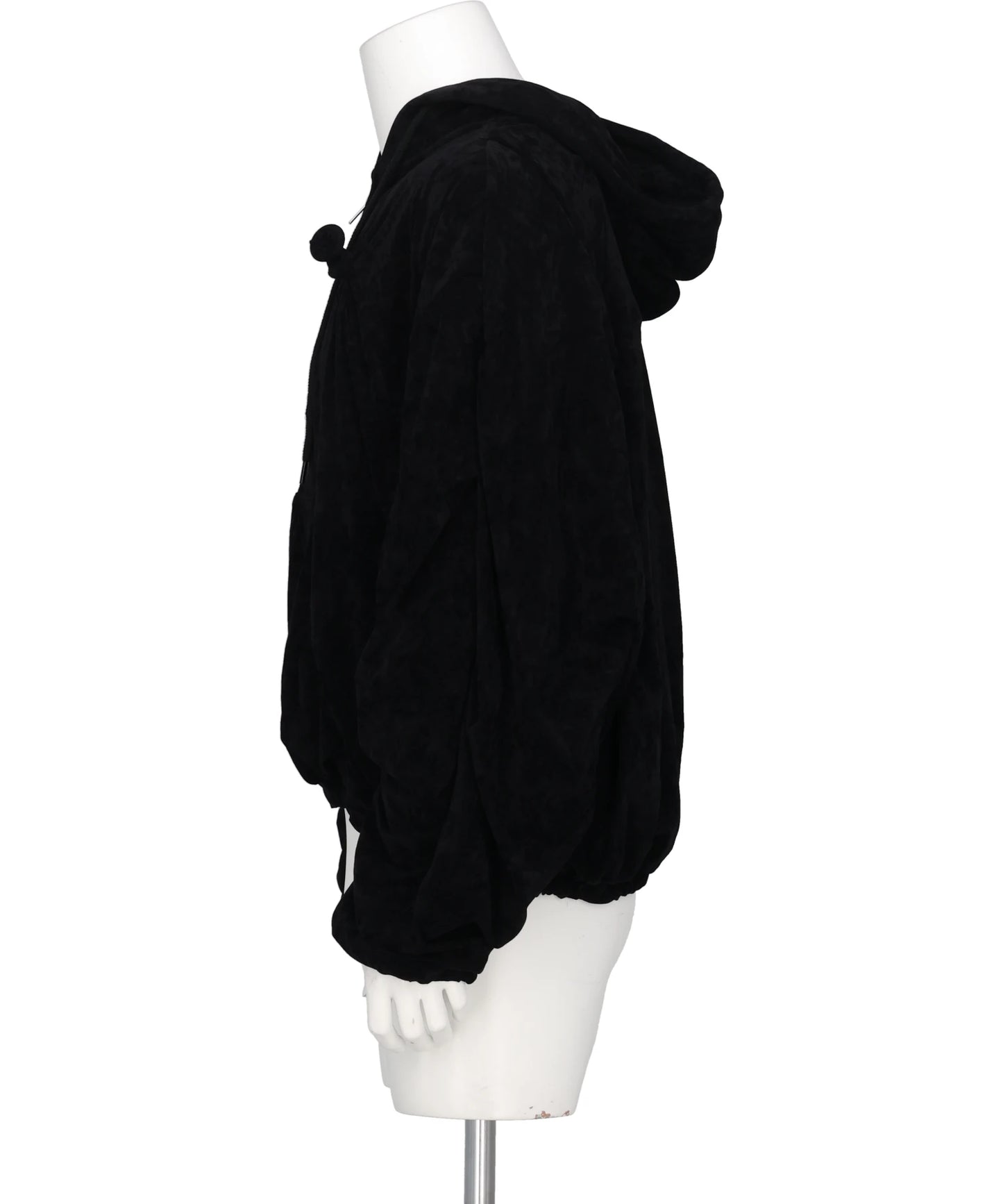 DEFLATED BALLOON VELOUR HOODIE