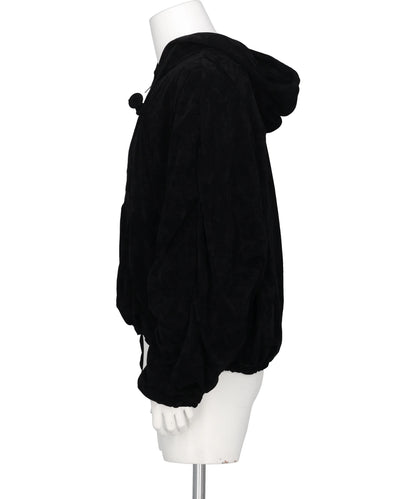 DEFLATED BALLOON VELOUR HOODIE