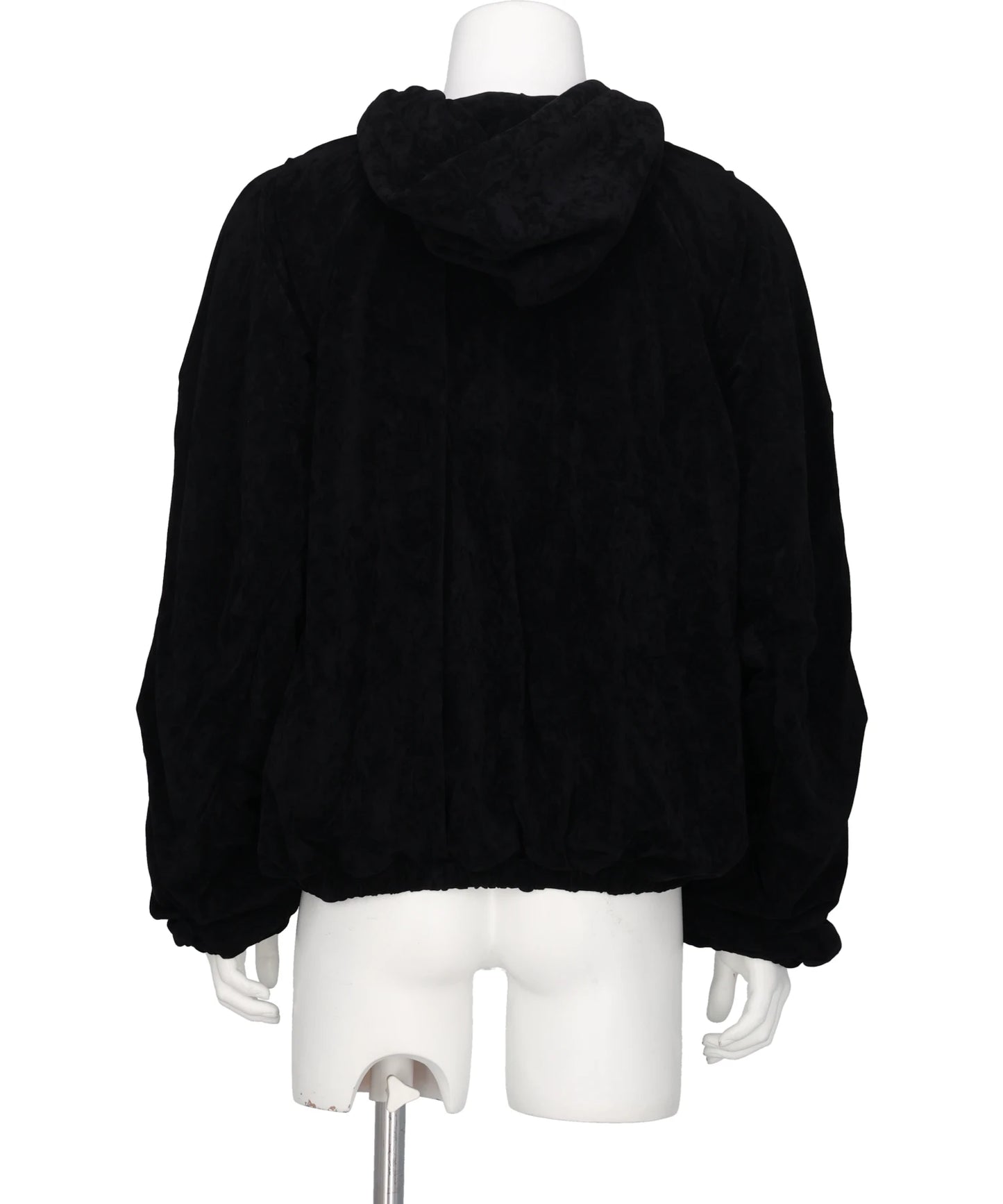 DEFLATED BALLOON VELOUR HOODIE
