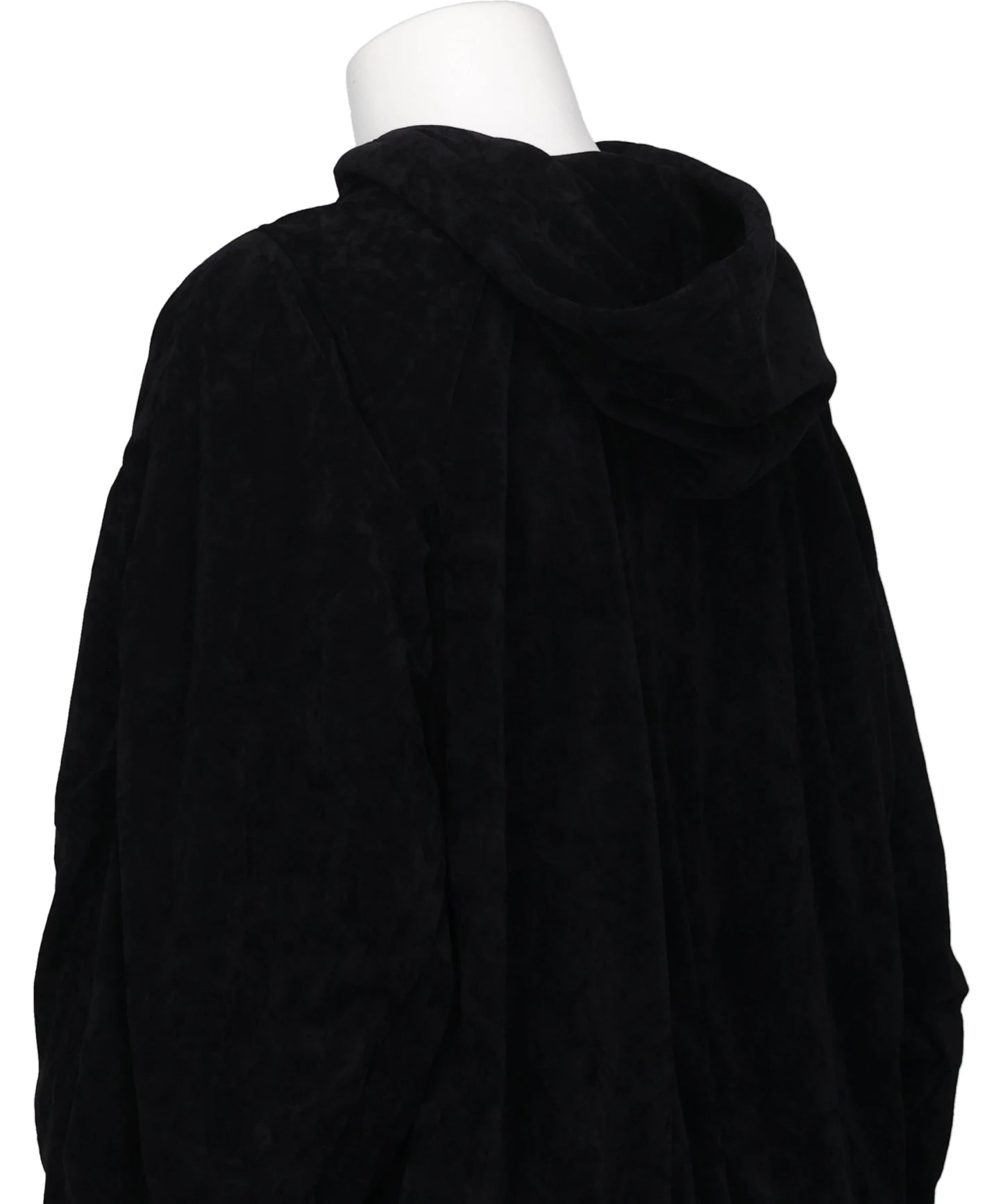 DEFLATED BALLOON VELOUR HOODIE