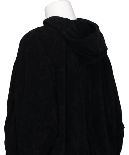 DEFLATED BALLOON VELOUR HOODIE