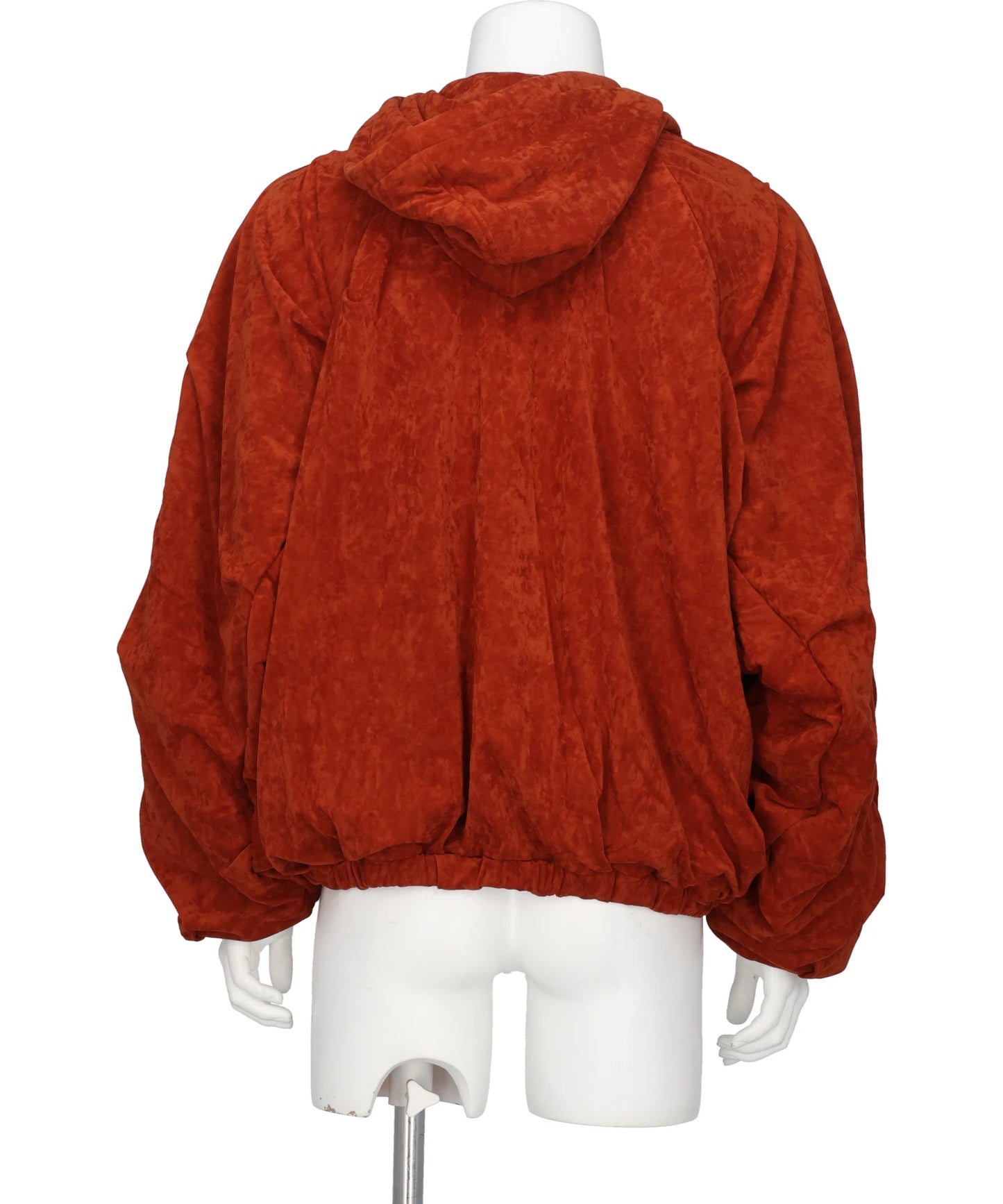 DEFLATED BALLOON VELOUR HOODIE