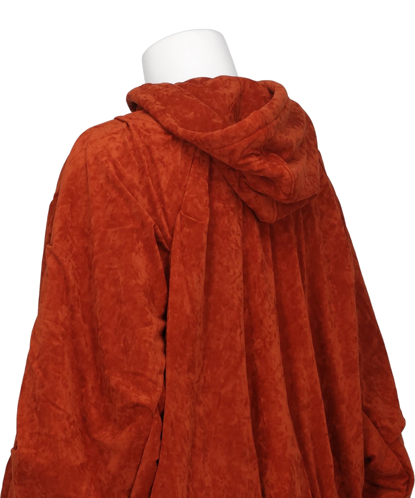 DEFLATED BALLOON VELOUR HOODIE