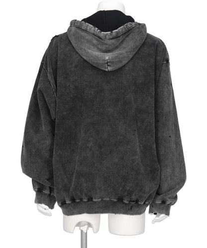 BLEACHED SWEAT PARKA