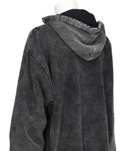 BLEACHED SWEAT PARKA