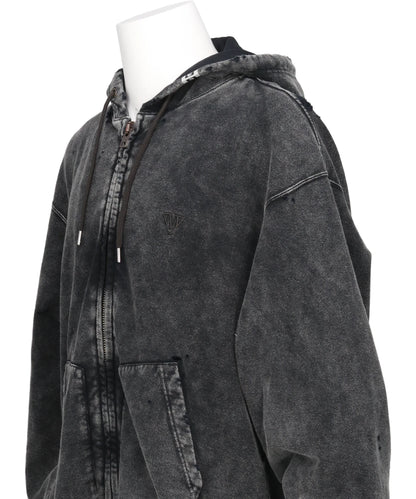 BLEACHED SWEAT PARKA